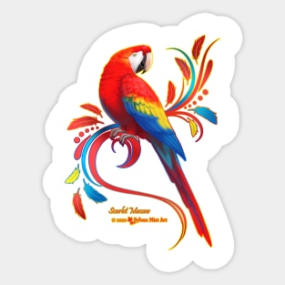 Scarlet Macaw Sticker